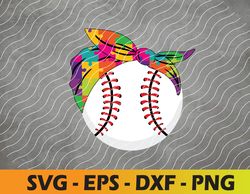 Autism Mom Baseball Messy Bun Autism Awareness Svg, Eps, Png, Dxf, Digital Download
