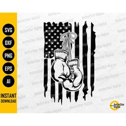 US Boxing Gloves SVG | American Boxer Svg | USA Sports Fighting Fighter | Cricut Cut File | Printable Clipart Vector Dig
