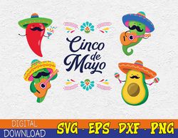 cinco de mayo svg, fiesta clipart sombrero svg, mexican svg, mexican clipart, cinco de mayo png,svg, png eps, dxf
