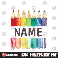 Personalized First Day Of School Customs Name PNG Download