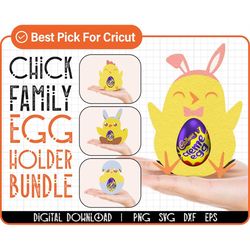 Easter Egg Holder SVG Bundle, chocolate egg stand template svg, gift svg, Happy easter svg, chicken svg, easter basket s