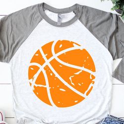 basketball svg, grunge basketball svg, distressed basketball cricut, basketball ball silhouette clipart, sports basketba