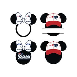 New England Patriots Nfl Mickey Monogram Svg, Sport Svg, New England Patriots Svg, Mickey Monogram Svg, Baseball Team Sv