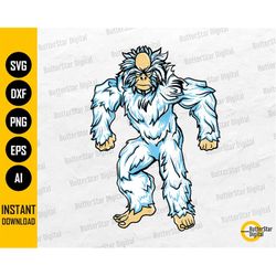 Yeti SVG | Abominable Snowman SVG | Winter T-Shirt Decal Sticker Graphics | Cricut Silhouette Cut File Clipart Vector Di