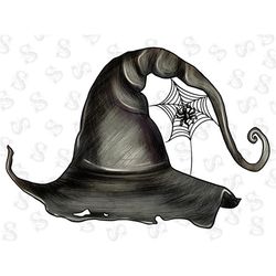 Witch Hat Sublimation Png, Witch Hat Clipart, Happy Halloween Png, Png Sublimation Design, Instant Download