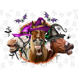 Halloween Horses Png Sublimation Design,Halloween Png,Halloween Horses Png,Witch Hat Png,Horses Png,Halloween Cude Horse