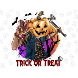 Western Trick Or Treat Png Sublimation Design, Halloween Png, Halloween Vibes Png, Pumpkin Zombie Png, Spooky Pumpkin Pn