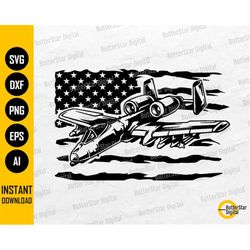US A-10 Thunderbolt Warthog SVG | Air Force Decal Graphics T-Shirt | Cricut Silhouette Cutting File Cuttable Clipart Dig