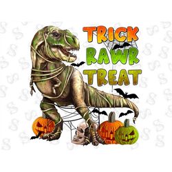 Trick Rawr Treat Png, Rawr, Rex, Happy Halloween Png, Boo Png, Spooky Png, Bat Png, Trick Or Treat Png, Digital Download