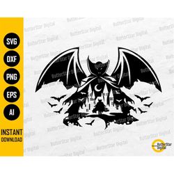 Lord Vampire SVG | Horror Scene SVG | Spooky Decals Wall Art T-Shirt Stickers Vinyl | Cricut Cut Files Clipart Vector Di