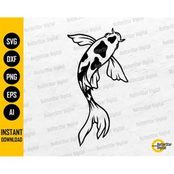 Fish Swimming SVG | Koi SVG | Fish T-Shirt Vinyl Stencil Graphics | Cricut Cut Files Silhouette Cameo Clipart Vector Dig