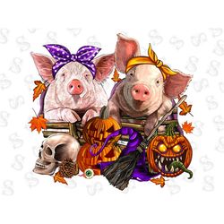 Halloween Pigs Png Sublimation Design, Halloween Vibes Png, Halloween Pigs Png, Pig Png, Happy Halloween Png, Spooky Png