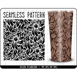 tooled leather svg, pattern svg designs, tumbler wrap designs, floral svg files, western pattern png, damask pattern ste