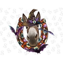 Halloween Donkey With Horseshoe Png,Halloween Png,Donkey Png,Halloween Donkey Png,Halloween Horseshoe Png,Western Hat Do