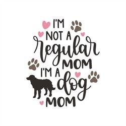 Hand Drawn Dog Lover Funny Clipart SVG Mothers Day Illustration Dog Motherhood Love Vector Cut files for Cricut Instant