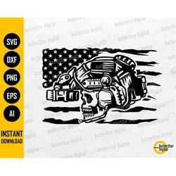 US Soldier Skull With Night Vision Goggles SVG | United States Army T-Shirt Decals Sticker | Cutfiles Clip Art Vector Di