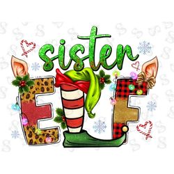 Sister Elf Png, Elf Drink, Merry Christmas Png, Sister Png, Elf Feet Png, Elf Png, Christmas Design, Digital Download, S