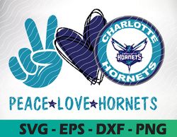 Peace Love Charlotte Hornets svg, Basketball Team svg, Cleveland Cavaliers svg, N B A Teams Svg, Instant Download,