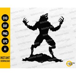 Werewolf SVG | Mythical Crature SVG | Horror Cut Files | Scary Monster Lycan | Cutting File Printable Clip Art Vector Di