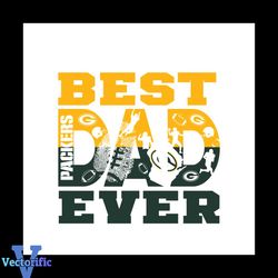 Green Bay Packers Best Dad Ever Svg, Fathers Day Svg, Father Svg, Fathers Gift, Dad Svg, Dad Gift Svg, Nfl Svg, Sport Sv