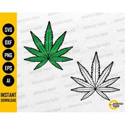 Cannabis Leaf SVG | Marijuana Leaves SVG | 420 Pot Weed Dope Hemp Ganja Hash | Cutting Files Printable Clipart Vector Di