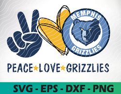 Peace Love Memphis Grizzlies svg, Basketball Team svg, Cleveland Cavaliers svg, N B A Teams Svg, Instant Download,