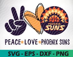 Peace Love Phoenix Suns svg, Basketball Team svg, Cleveland Cavaliers svg, N B A Teams Svg, Instant Download,