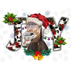 Christmas Joy With Funny Face Horse Sublimation Design, Joy Horse Png, Merry Christmas, Horse Png, Merry Christmas Png,