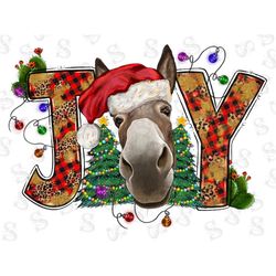Christmas Joy Png, Merry Christmas, Donkey Png, Christmas Png, Christmas Tree,Christmas Donkey,Joy Png,Western,Digital D