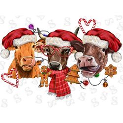 Christmas Cows Png,Western Design,Western Christmas Png,Christmas Cows Png,Christmas Light Png,Western Cows Png,Cows Png
