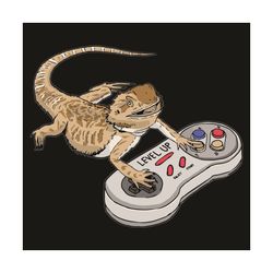 Bearded Dragon Playing Video Game Svg, Trending Svg, Bearded Dragon Svg, Video Game Svg, Bearded Dragon Lovers Svg, Game