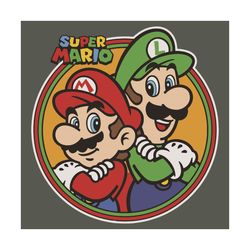 Super Mario Svg, Trending Svg, Mario Svg, Luigi Brothers Svg, Video Game Svg, Gamers Svg, Super Mario Lovers Svg, Super