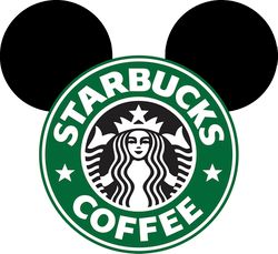 Disney Starbucks Svg, Starbucks Cup Wrap Svg, Starbucks Logo Svg, Instant Download, PNG, SVG, DXF, EPS file