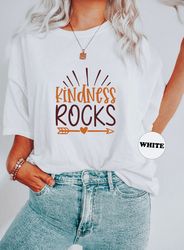 Kindness Rocks Shirt, Inspirational T-shirt, Good Vibes Be Kind Sweatshirt, Motivational Hoodie, Cute Women Outfit, Ment