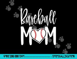 Baseball Mom Heart Gift for Sports Moms png, sublimation copy