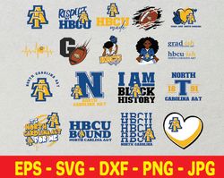 North Carolina A & T Svg, HBCU Svg Collections, HBCU team, Football Svg, Mega Bundle, Digital Download