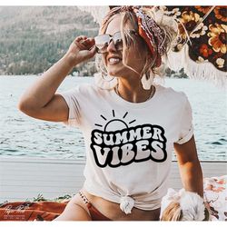 Summer vibes SVG PNG, Summer shirt SVG, hello summer Svg, Summer Quote Svg, Vacation Svg, beach vibes Svg, Png Digital f