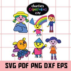 Charlies Colorform City svg, Charlies Colorform City Clipart, Charlies Colorform City Digital Clipart, Digital Art