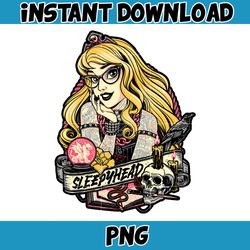 Punk Princess PNG, Rock Princess PNG, Mermaid PNG, Cartoon Design Sublimation, Printable Mug Instant Download (4)