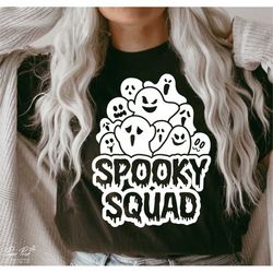 Spooky Squad SVG PNG, Family Halloween Shirts SVG, Funny Halloween Svg, Halloween Svg, Trick or treat Svg, Ghost Svg, cu