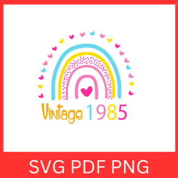 Vintage 1985 Retro Svg | VINTAGE 1985 SVG DESIGN | Vintage 1985 Sublimation Designs | Printable Art | Digital Download