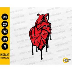 Anatomical Heart SVG | Doctor Nurse Sticker T-Shirt Sublimation | Cricut Silhouette Cut File Printable Clipart Vector Di