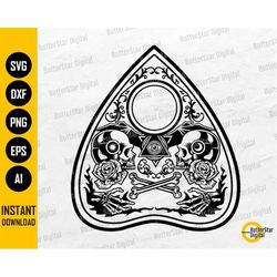 Ouija Planchette SVG | Spirit Board Game SVG | Cricut Cut File Silhouette Stencil Printable Clip Art Vector Digital Down