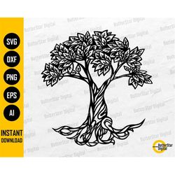 Tree Of Life SVG | Celtic SVG | Tree With Roots SVG | Nature Wall Art T-Shirt Decals Vinyl | Cut File Clip Art Vector Di