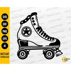 Cute Roller Skate SVG | Roller Skating Drawing Image Illustration Graphic | Cricut Silhouette Cut File Clipart Vector Di