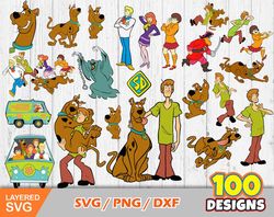 Scooby Doo Clip Art bundle, Scooby Doo svg cut files for Cricut