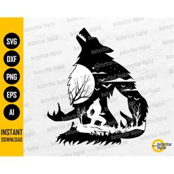Werewolf SVG | Wolf Man SVG | Monster T-Shirt Wall Art Decals Decor| Cricut Cut File Silhouette Cameo Clip Art Vector Di