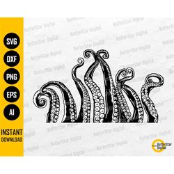 Tentacles SVG | Kraken SVG | Sea Monster Wall Art Decals Decor Sticker | Cricut Cutting File Printable Clipart Vector Di