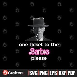 One Ticket To The Barbie Please Cillian Murphy PNG Download