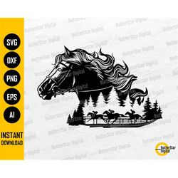 Race Horse SVG | Horse Racing SVG | Animal Competition Decal Wall Art Clipart Vector | Cricut Cutting File Silhouette Di